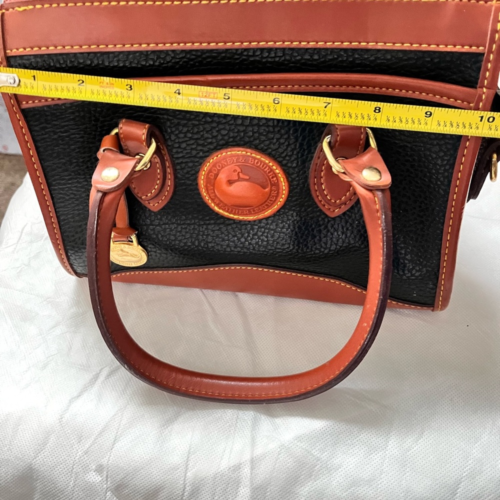 Dooney & Bourke Leather Black and Brown Shoulder or hand Bag